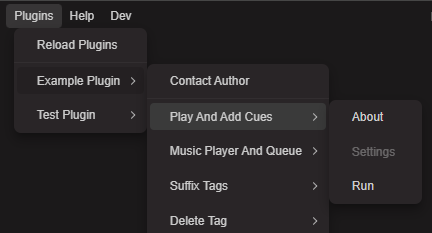 Plugin list