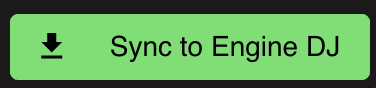 Sync to Engine DJ button in Lexicon