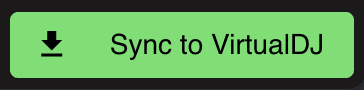Sync to VirtualDJ button in Lexicon